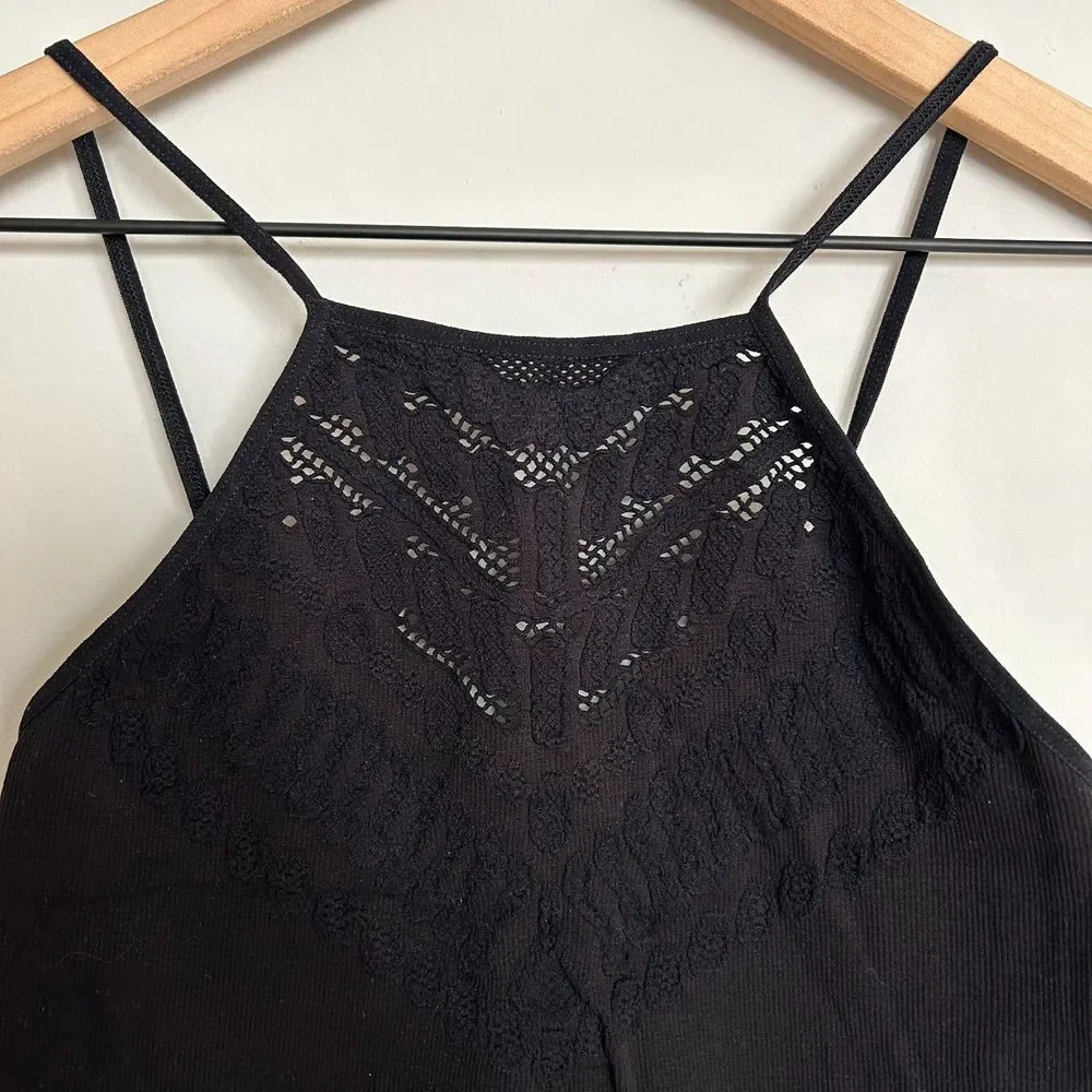 Free People Lace Eyelet Bodysuit
